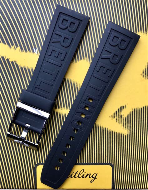 breitling rubber strap 24mm